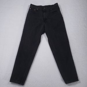 LEVI’S 550 relaxed fit tapered dark washed jeans made in USA Vintage womens 13